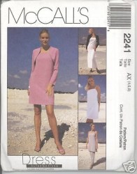 2241 STRAPPY DRESS LENGTHS, SHRUG, PANTS PATTERN 4-8